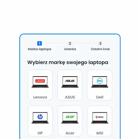 Wypełnij formularz naprawy w serwisie laptopów