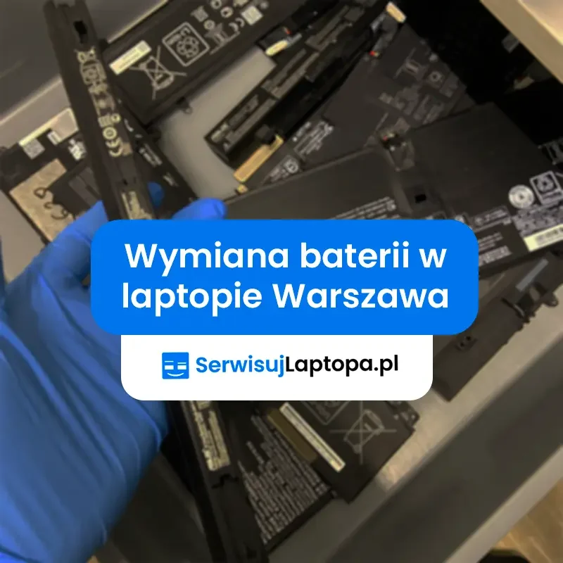 Wymiana baterii w laptopie Warszawa