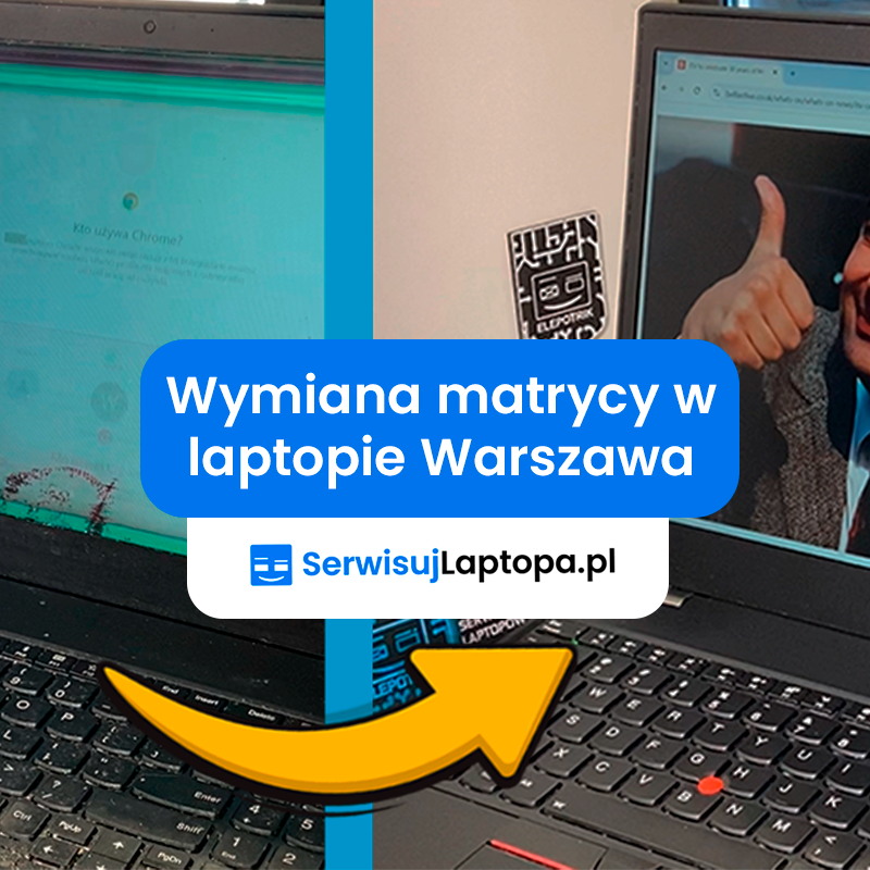 Wymiana matrycy w laptopie Warszawa